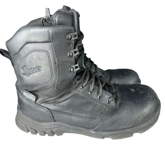 Danner Lookout Side Zip Black‎ Duty Boots Mens Size 8 Leather CSA Miltary Combat main image 12